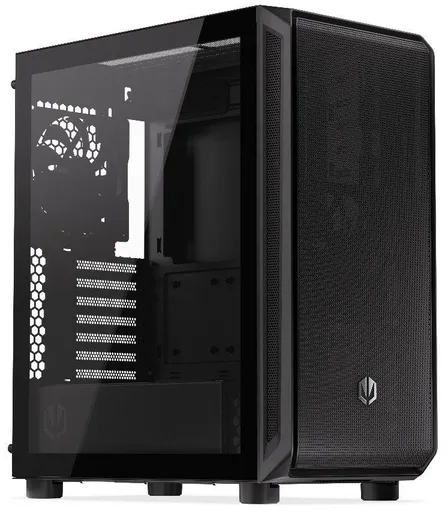 Endorfy Arx 500 Core Skriňa, Middle tower, bez zdroja, ATX, 2× USB, 1× USB-C, 2× 140mm ventilátor, mesh panel, průhl. bok, čierna