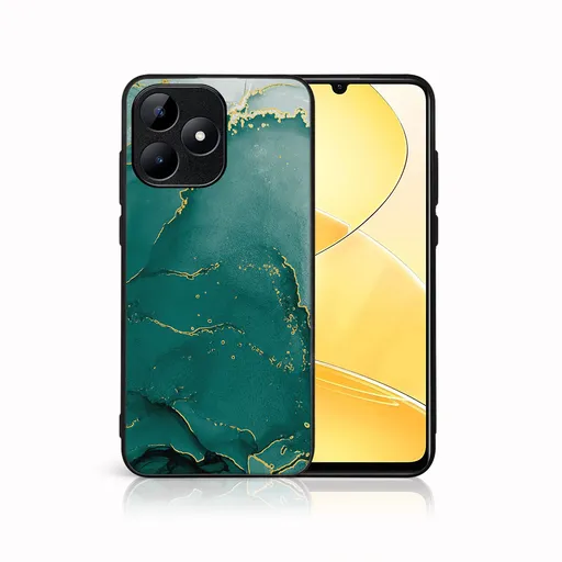 MY ART Ochranný kryt pre Realme C51 GREEN MARBLE (145)