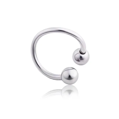 Piercing do obočia z chirurgickej ocele, špirála - Rozmer: 1,6 mm x 12 mm x 5 mm