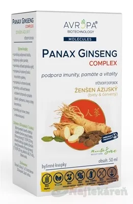 AVROPA PANAX GINSENG Complex bylinné kvapky 50ml