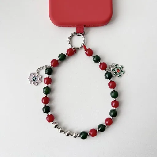 JOYBEADS Vianočný prívesok na mobil SNOWFLAKES