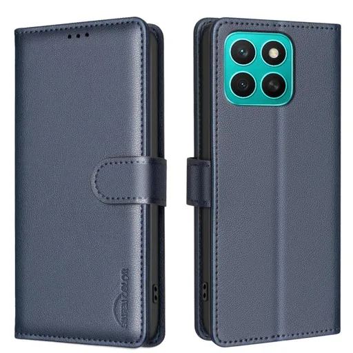 BINFEN Peňaženkové puzdro pre Honor X8c modré