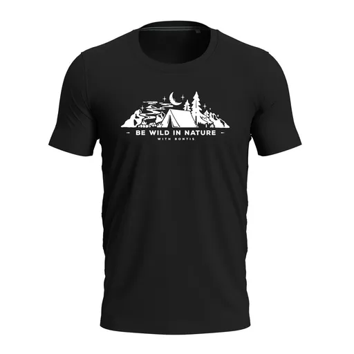 Bontis Tričko BE WILD IN NATURE - Čierna | L