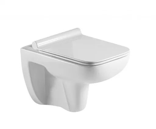 OLSEN SPA - Závesné WC ADDATO RIMLESS sa SLIM sedadlom Soft-close OLKLT2005E