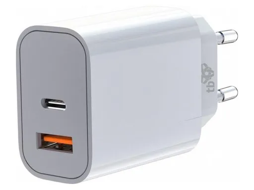 TB nabíjačka USB-C + USB-A 2x3A biela