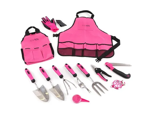 Sada záhradného náradia SIXTOL GARDEN PINK 12 12ks