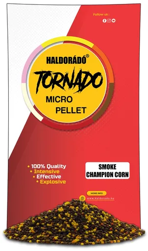 Haldorádó pelety tornado smoke micro pellet 400 g - champion corn