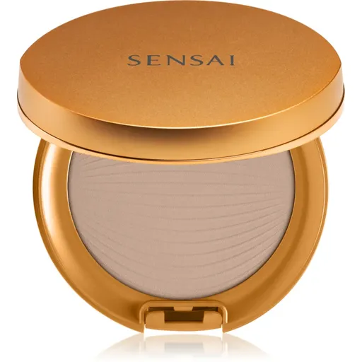 Sensai Silky Bronze Natural Veil Compact kompaktný púdrový make-up pre rozjasnenie a vyhladenie pleti odtieň SC03 Medium 8,5 g