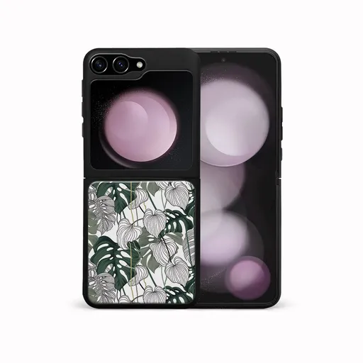 MY ART Ochranný kryt pre Samsung Galaxy Z Flip7 FE 5G / Flip6 5G LEAF (175)