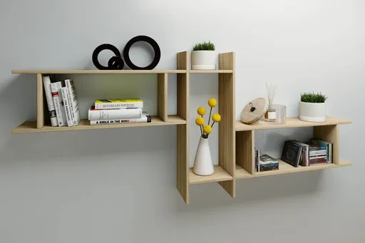 VCM Nástěnná police Sirola Maxi, sonoma dub