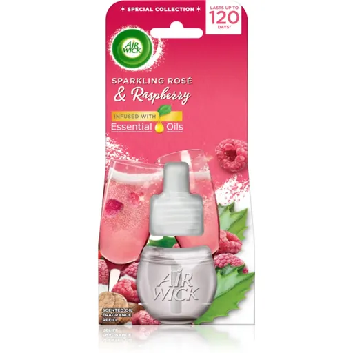 Air Wick Sparkling Rose & Raspberry elektrický osviežovač vzduchu náhradná náplň 19 ml