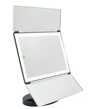 iMirror 3D Fascinate Zebra, kozmetické Make-Up zrkadlo, trojpanelové s LED Line osvetlením (IQ00200)