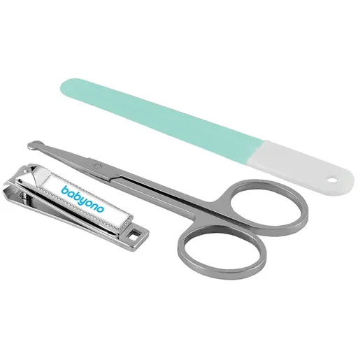BabyOno Take Care Nail Care set na manikúru Mint 1 ks