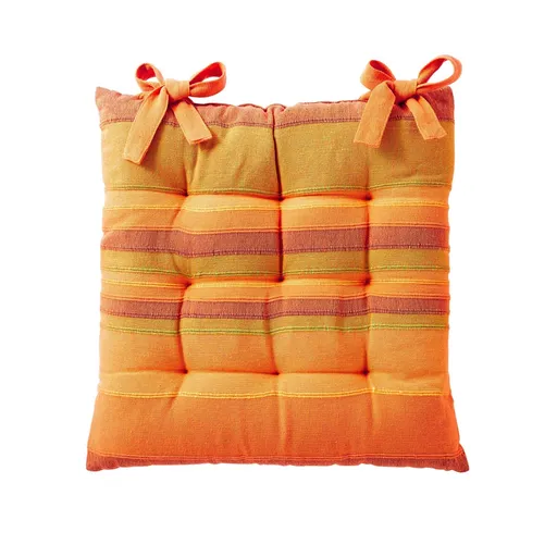 Pruhované sedáky na stoličku, 2 ks.