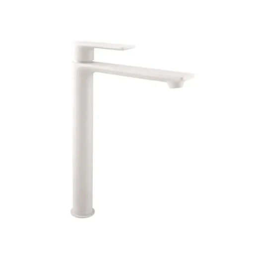 RAV SLEZÁK Nil vysoká umývadlová batéria bez výpuste matná biela NL130.0BMAT