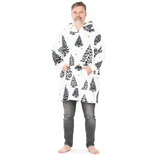 4Home Baránková mikina mikroplyš Frosted Trees, uni L - pánske