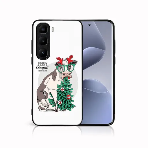 MY ART Kryt s vianočným dizajnom Infinix Hot 50 Pro+ MERRY CHRISTMAS (074)