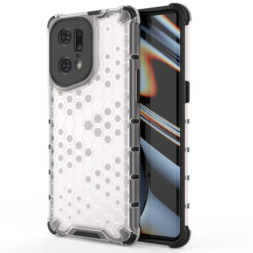 HONEYCOMB Ochranný kryt Oppo Find X5 Pro biely