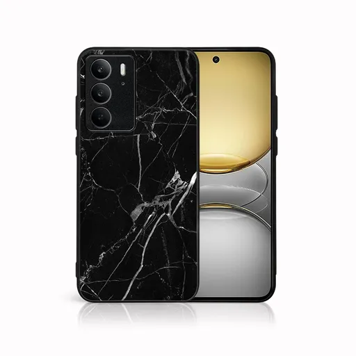 MY ART Ochranný kryt pre Realme C75 / Realme 14x 5G BLACK MARBLE (142)