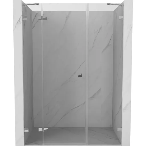 MEXEN/S - Lunar sprchové dvere krídlové ľavé 130, transparent, chróm 834S-130-050-01-00-L