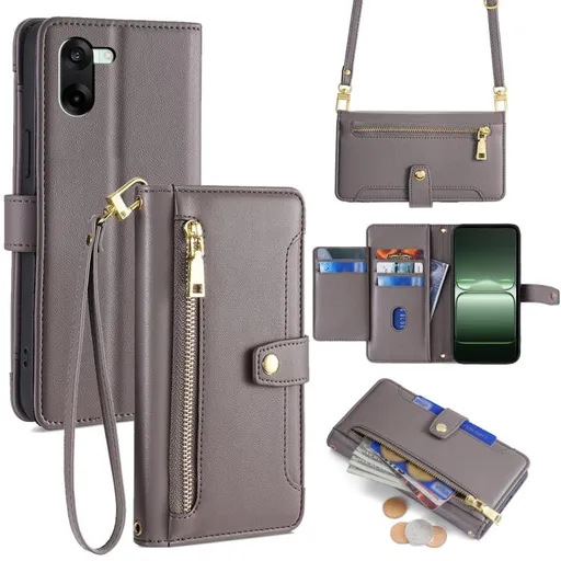 PASTEL Peňaženkové puzdro pre OnePlus Nord CE 5 5G šedé