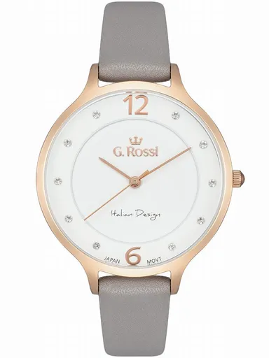 DÁMSKE HODINKY G. ROSSI G.R10411A-3B4 NA REMIENKU (zg714h) + KRABIČKA