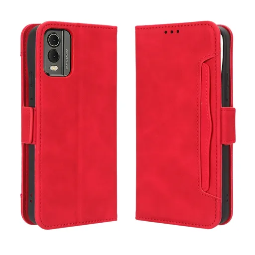 SLOT Peňaženkový obal pre Nokia C32 červený