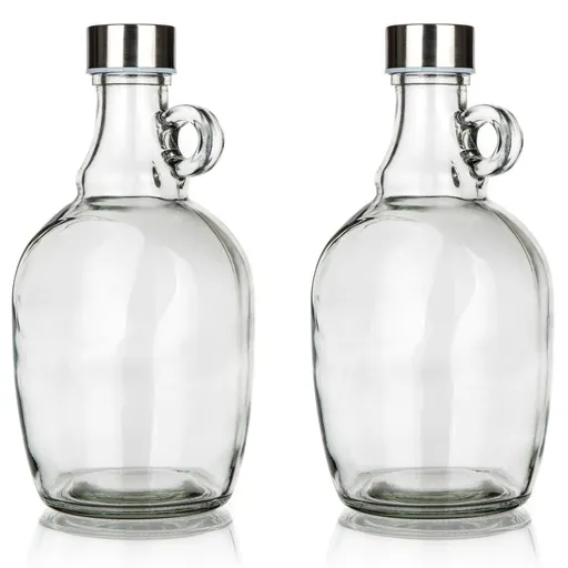 Banquet Súprava sklenených demižónov s viečkom Declan 2 ks, 1,1 l