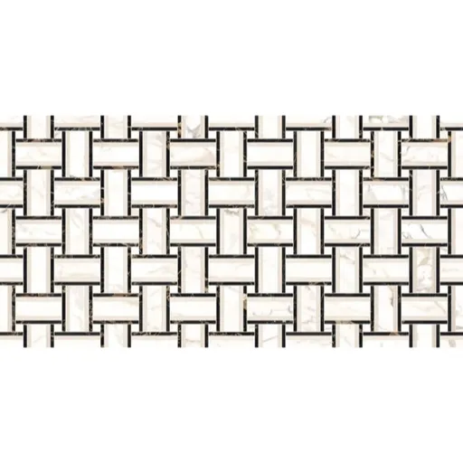 Dlažba Dom Intarsi delfo satin 3D 60x120 cm leštená INW00203TS