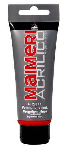 MAIMERI ACRILICO - Akrylové farby 280 - vermilion hue, 0,2 L