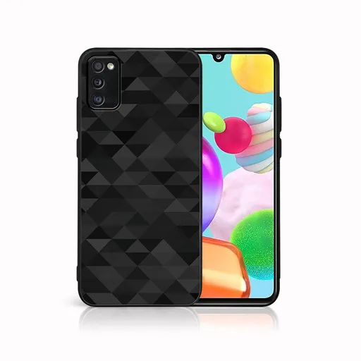 MY ART Ochranný obal pre Samsung Galaxy A41 BLACK TRIANGLES (232)