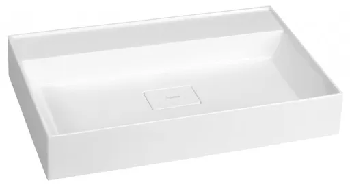 SAPHO - GODIVA umývadlo, liatý mramor, 68x44cm, bez otvoru, biela GU068-0