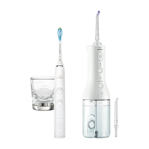PHILIPS Sonicare 9000 DiamondClean white + Power Flosser white
