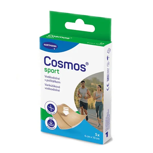 COSMOS Sport vodeodolná náplasť 6 x 10 cm 5 kusov