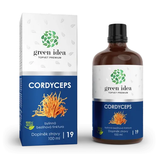 Cordyceps - bezliehová tinktúra 100 ml - Green idea