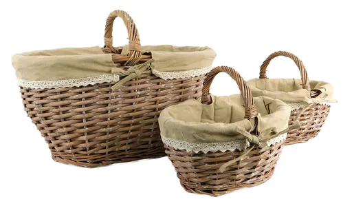 MAKRO - Košík prútený 3ks