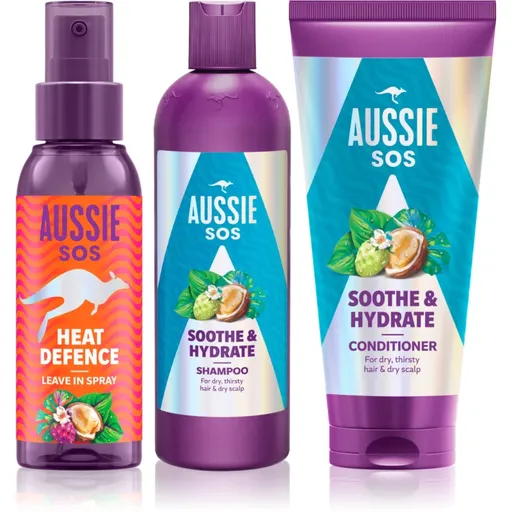 Aussie SOS Sooth & Hydrate intenzívna hydratačná sada na vlasy