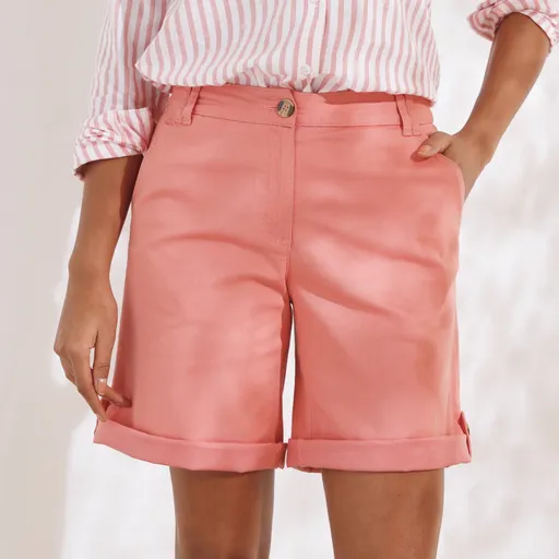 Strečové chino bermudy s nastaviteľnou dĺžkou