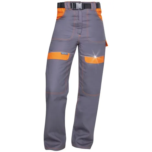 Ardon Dámske montérky do pása COOL TREND - Šedá / oranžová | 62