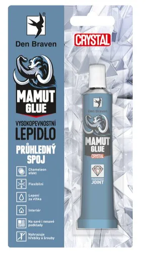 MAMUT CRYSTAL - Lepidlo pre transparentné spoje 25 ml transparentná