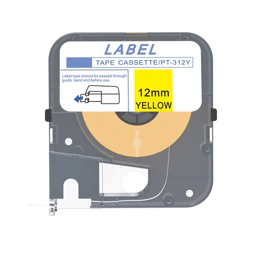 Max LM-312Y, 12mm x 8m, žltá kompatibilná páska