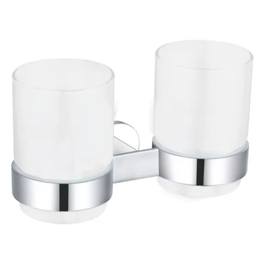 Držiak kefiek RAV SLEZÁK chróm / biela YUA0202CB