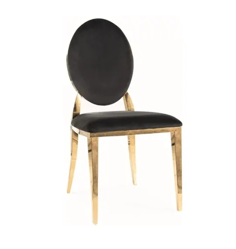 Signal Jedálenská stolička KING VELVET | čierna