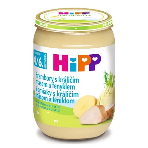 HiPP Zemiaky s králičím mäsom a feniklom 190 g