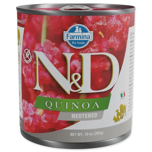N&D Dog Neutered Quinoa Pork 285 g