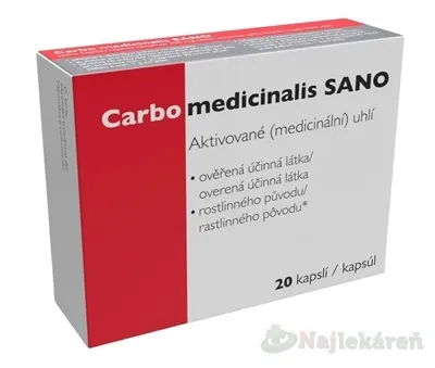 CARBO MEDICINALIS SANO TBL 20