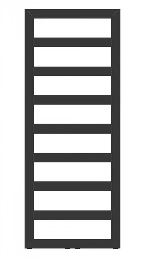 HOPA - Kúpeľňový radiátor GLASGOW čierna farba - Farba radiátora - Čierna, Rozmer radiátora - 500 × 1700 mm, výkon 702 W, Typ pripojenia - Stredové 50 mm RADGLA501731SP