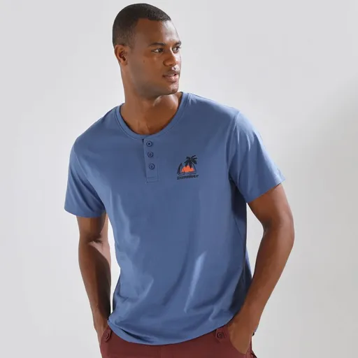 Súprava 2 tričiek s tuniským výstrihom a krátkymi rukávmi