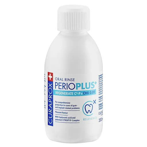 CURAPROX Perio Plus+ Regenerate CHX 0,09% Ústna voda 200 ml