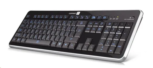 CONNECT IT Klávesnica CI-45 s LED podsvietením, USB